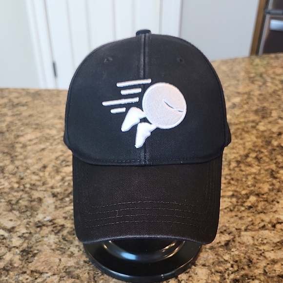 Other - Black Baseball Cap with Embroidered‎ Design